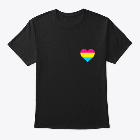 Pansexual Flag Shirt Lgbt Love Heart