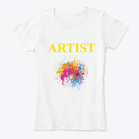 Artist White T-Shirt Front