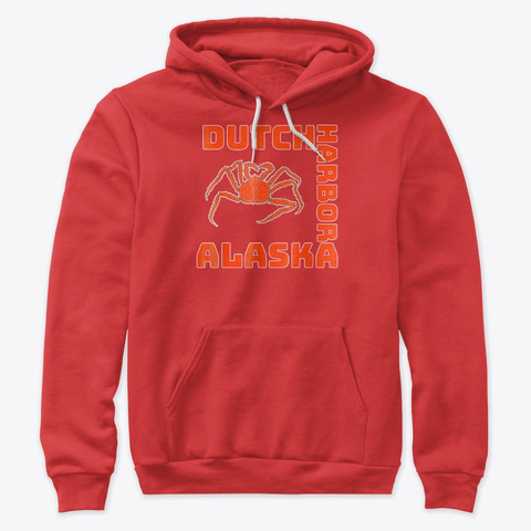Alaska Crab Legs Alaska Crab Fishing Red Camiseta Front