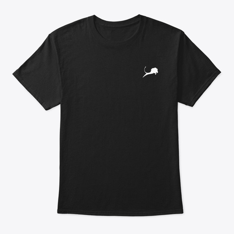  Lion T Shirt Simple Black T-Shirt Front