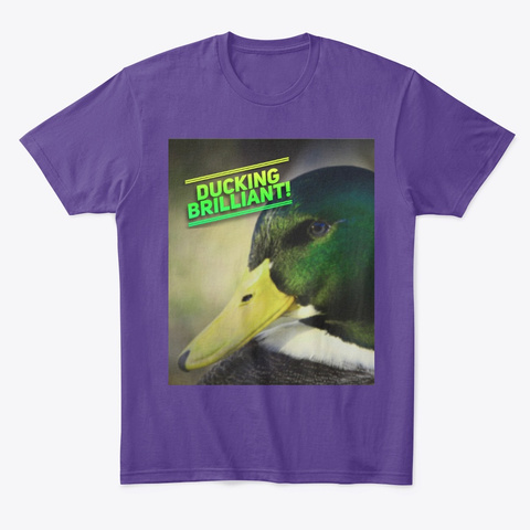 Ducking Brilliant Purple T-Shirt Front