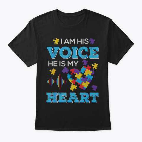 Autism Awareness T Shirt Gifts Autism Mo Black T-Shirt Front
