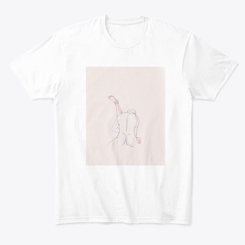 One Line//Lovers White áo T-Shirt Front