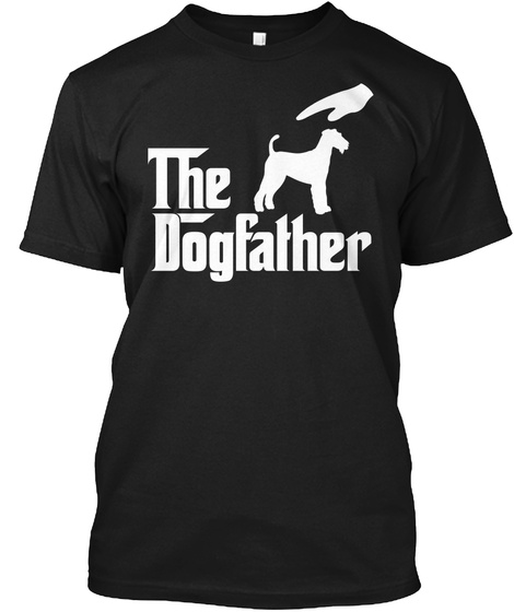 The Dogfather Black T-Shirt Front