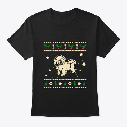 Christmas Bolognese Gift Black T-Shirt Front