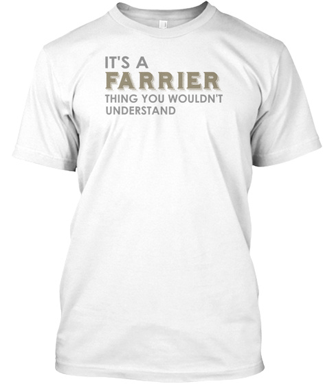 Farrier White T-Shirt Front