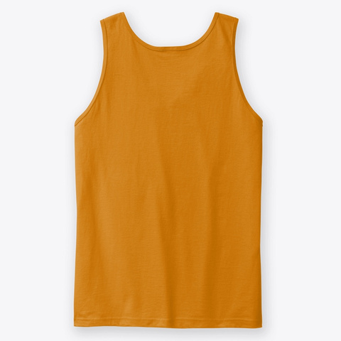 Grey Cat Yawing  Orange T-Shirt Back