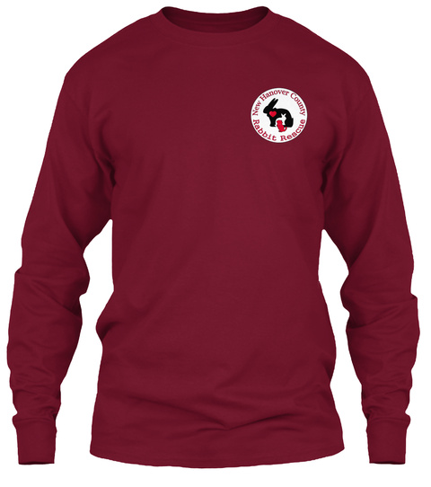 New Hanover County Rabbit Rescue Cardinal Red T-Shirt Front