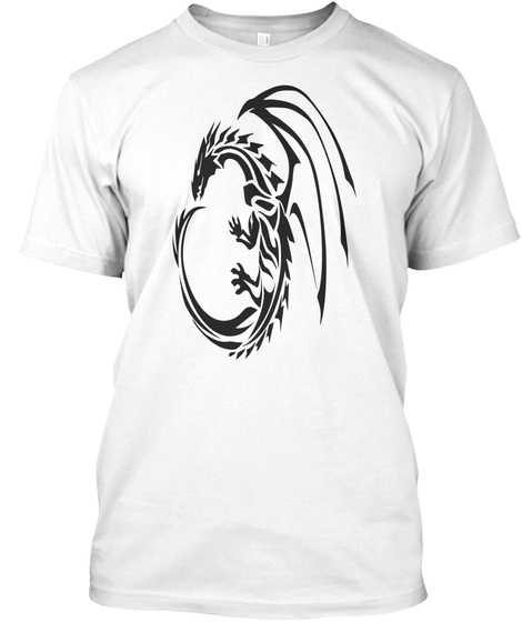 Dragon World White T-Shirt Front