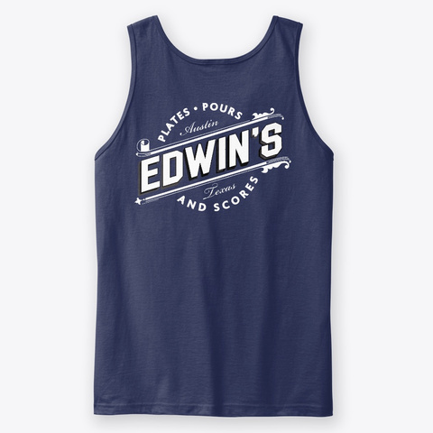 Edwin's Og Tank Navy T-Shirt Back