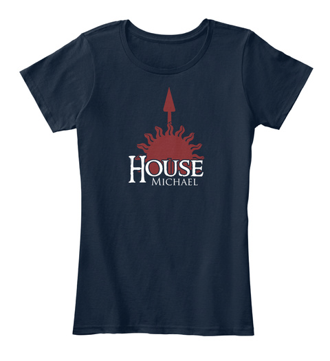 Michael Family House   Sun New Navy T-Shirt Front
