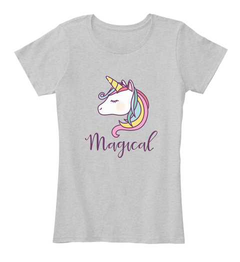 Magical Light Heather Grey T-Shirt Front