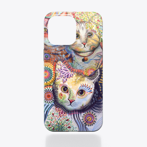 Funny Cat Phone Case Mint Kaos Front