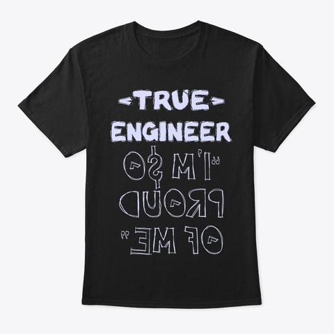 True Engineer Shirt Black T-Shirt Front