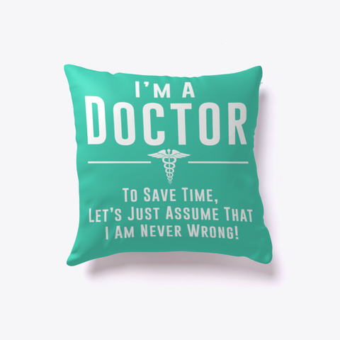 I'm A Doctor To Save Time Aqua Kaos Front