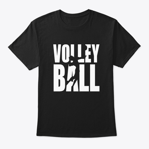 Volleyball Srajo Black T-Shirt Front