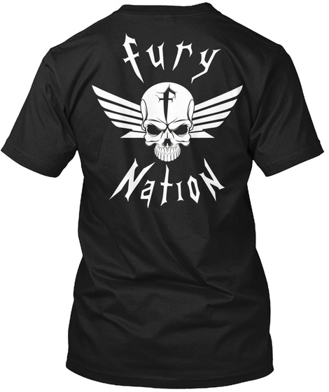 F Fury Nation Black T-Shirt Back