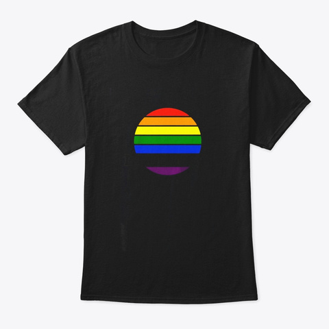 Love Wins Gay Pride Lgbt Rainbow Flag T Black T-Shirt Front