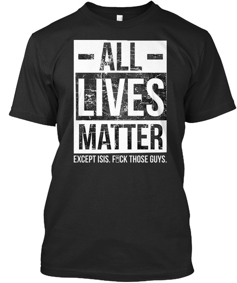 H And M All Lives Matter Shirt Black T-Shirt Front
