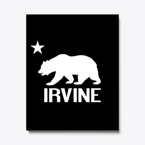 Irvine And California Bear Black T-Shirt Front