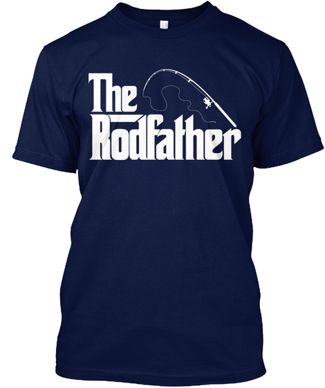 The Rodfather Navy T-Shirt Front