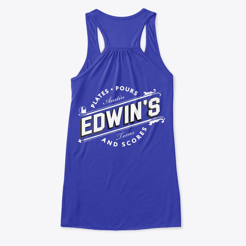Edwin's Og Tank True Royal T-Shirt Back