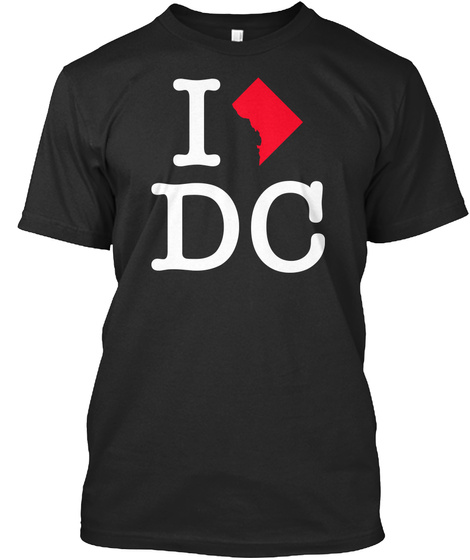 I Dc Black T-Shirt Front