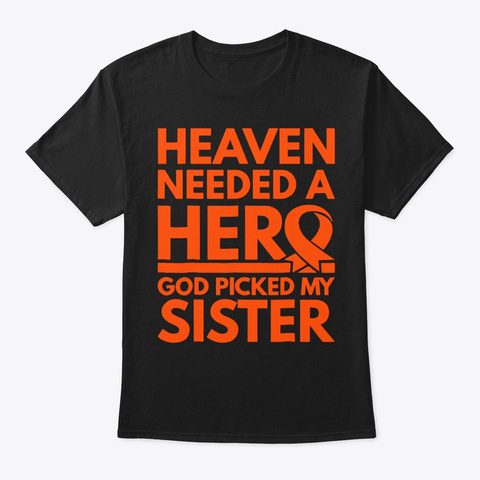 Hero God Sister Von Willebrand's Disease Black T-Shirt Front