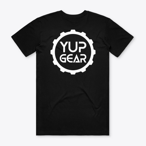 Yup Gear   Logo Attire Black T-Shirt Back