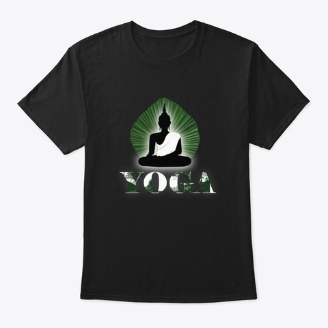 Yoga Jjcq6 Black áo T-Shirt Front