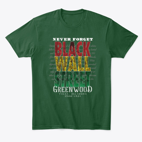 Black Wall Street Colors History T-shirt