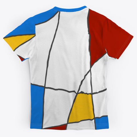 Colorful Abstract Pattern Standard T-Shirt Back