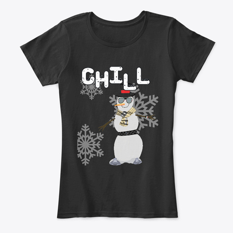 Chill Black T-Shirt Front