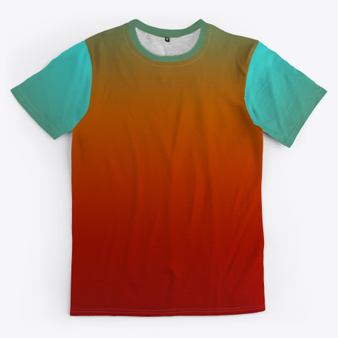 Abstract Color Gradient Minimal Art Standard T-Shirt Front