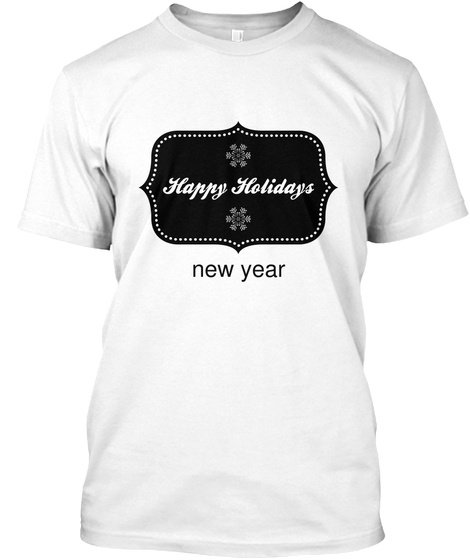 New Year White T-Shirt Front