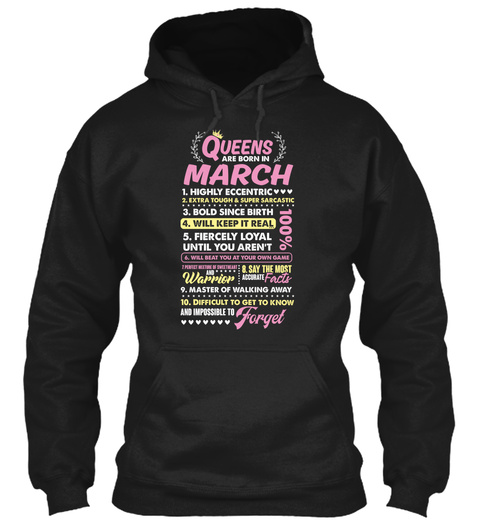 Queens Are Born In March Shirts