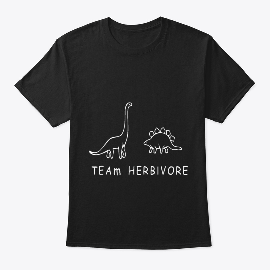 Team Herbivore Dinosaur Print Funny Vega Unisex Tshirt