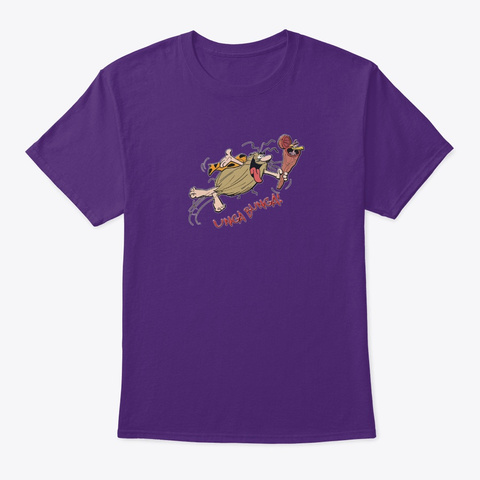 Unga Bunga Captain Caveman Purple T-Shirt Front