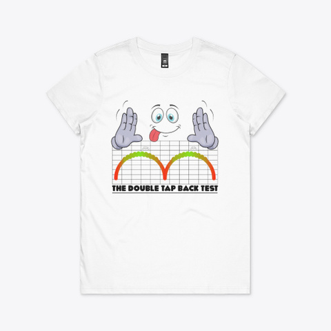 Double Tap White T-Shirt Front