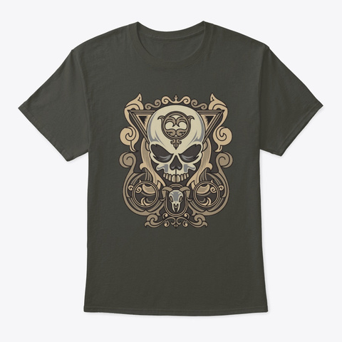 Skull Hydro Smoke Gray T-Shirt Front