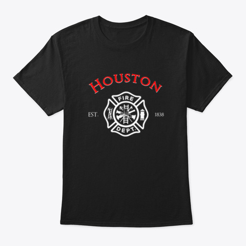 Dabbing Firefighter T Shirt Gift Black T-Shirt Front