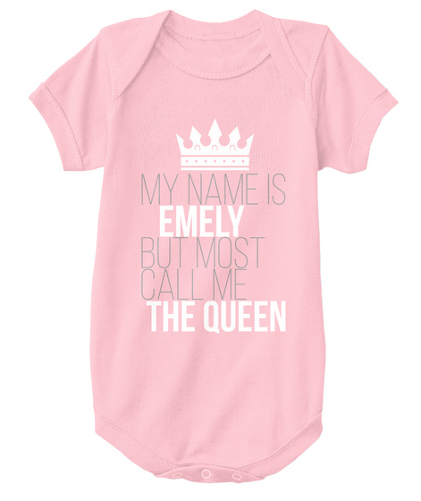 Emely Most Call Me The Queen Pink T-Shirt Front
