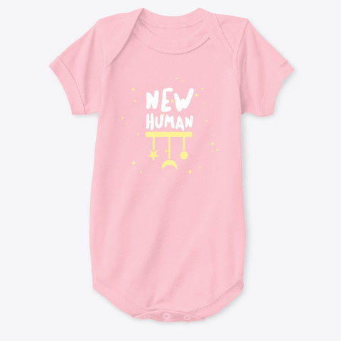 New Human  Pink Camiseta Front