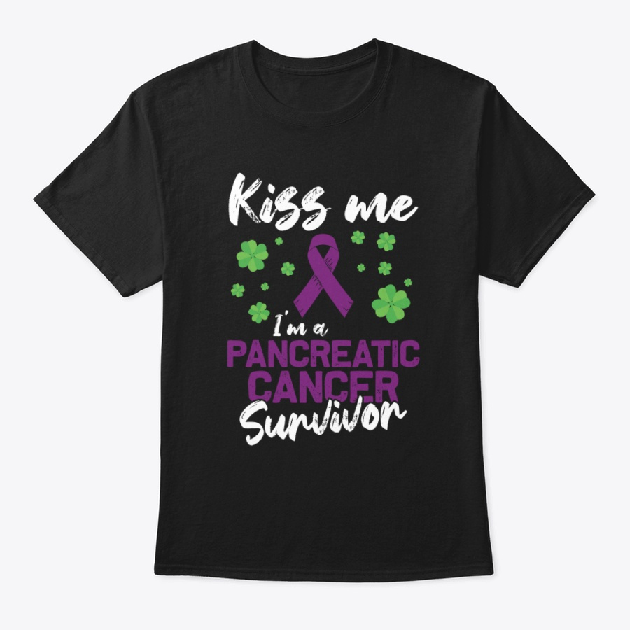Kiss me Im a Pancreatic Cancer Survivor Unisex Tshirt