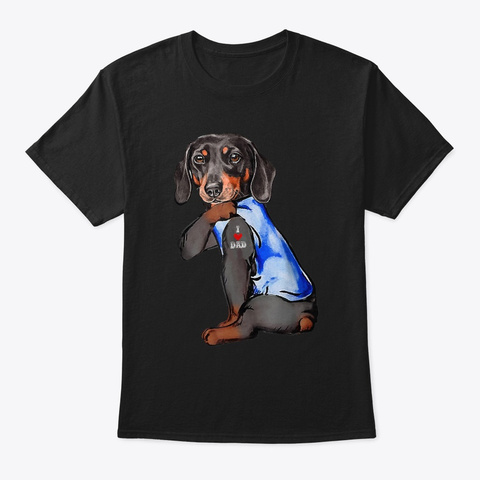 Dachshund Tattoo I Love Dad Father Day Products