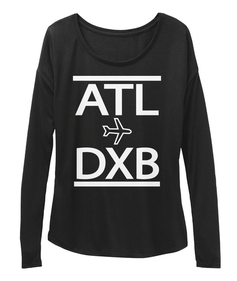Atl Dxb Black T-Shirt Front
