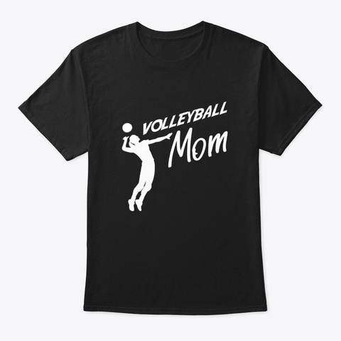 Volleyball Mom 8 Csyn Black T-Shirt Front