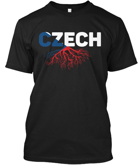 Czech Black T-Shirt Front