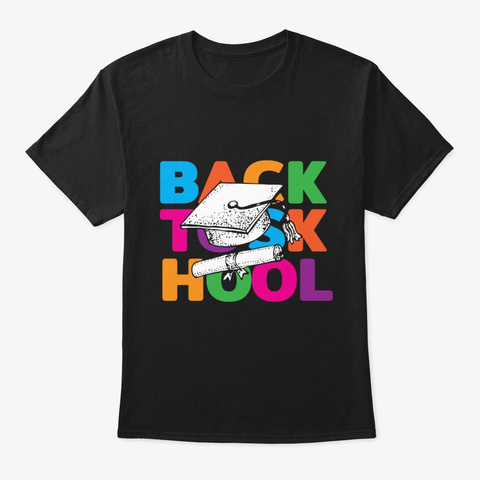 Back To School 2020 Black T-Shirt Front