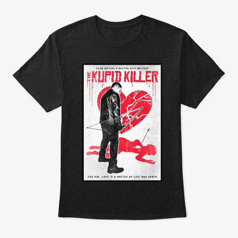 The Rick Walter Kupid Killer Movie Tee Black Camiseta Front